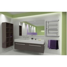 Водяной полотенцесушитель Ника Econ ПМ3 50x70 с полкой Хром