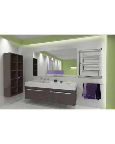 Водяной полотенцесушитель Ника Econ ПМ3 50x60 с полкой Хром