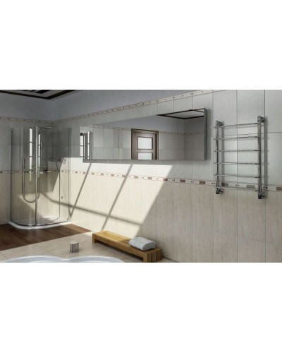 Водяной полотенцесушитель Ника Quadro Л90 80x50 Хром