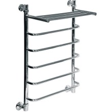 Водяной полотенцесушитель Ника Quadro Л90/ВП 80x50 с полкой Хром