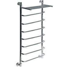 Водяной полотенцесушитель Ника Quadro Л90/ВП 120x60 с полкой Хром