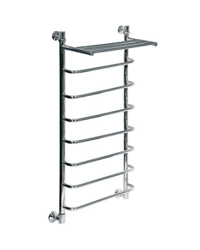 Водяной полотенцесушитель Ника Quadro Л90/ВП 120x60 с полкой Хром