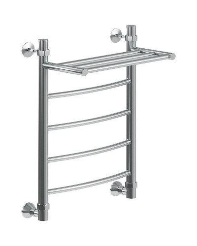 Водяной полотенцесушитель Ника Arc ЛД ВП 60/60 с полкой Хром
