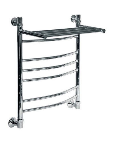 Водяной полотенцесушитель Ника Arc ЛД/ВП (г2) 60x60 с полкой Хром