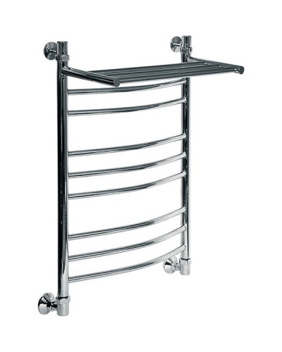 Водяной полотенцесушитель Ника Arc ЛД/ВП (г2) 80x40 с полкой Хром