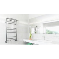 Водяной полотенцесушитель Ника Arc ЛД/ВП (г2) 80x40 с полкой Хром