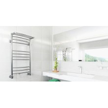 Водяной полотенцесушитель Ника Arc ЛД/ВП (г2) 80x40 с полкой Хром