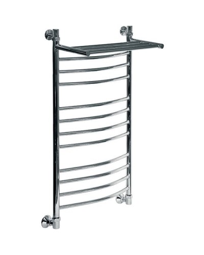 Водяной полотенцесушитель Ника Arc ЛД/ВП (г2) 100x50 с полкой Хром