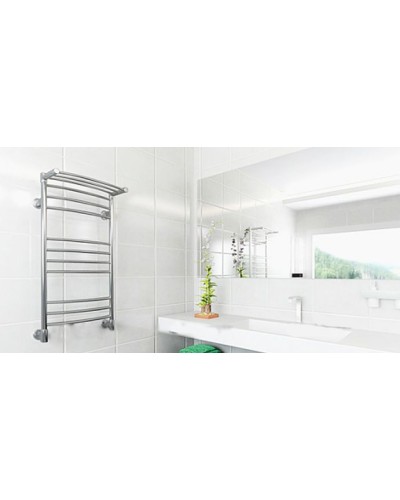 Водяной полотенцесушитель Ника Arc ЛД/ВП (г2) 120x60 с полкой Хром
