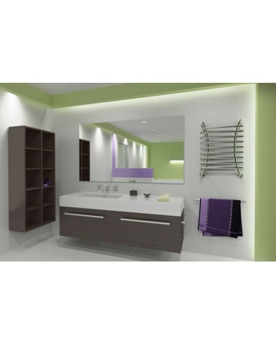 Водяной полотенцесушитель Ника Bamboo ЛБ 8 60x40 Хром