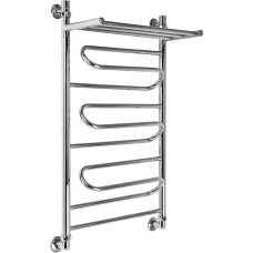 Водяной полотенцесушитель Ника Curve ЛZ/ВП 80x40 с полкой Хром