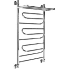 Водяной полотенцесушитель Ника Curve ЛZ/ВП 80x50 с полкой Хром