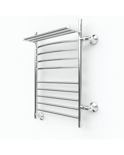 Водяной полотенцесушитель Эрато A17 1200х400 (с верхней полкой и правым боковым подключением)