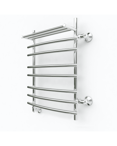 Водяной полотенцесушитель Эрато A22 1200х400 (с верхней полкой и правым боковым подключением)