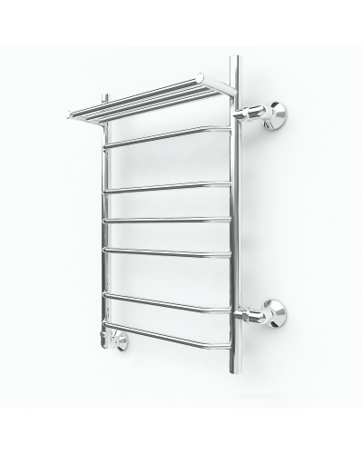 Водяной полотенцесушитель Эрато A35 1200х500 (с верхней полкой и правым боковым подключением)