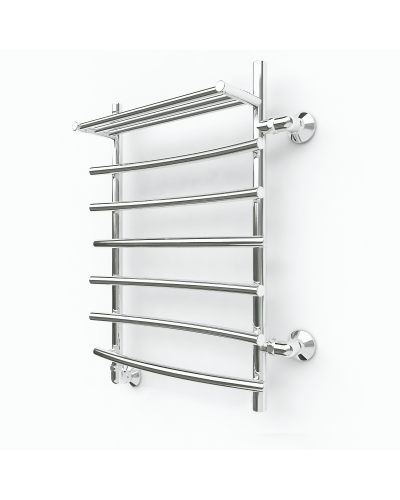 Водяной полотенцесушитель Эрато A37 600х400 (с верхней полкой и правым боковым подключением)