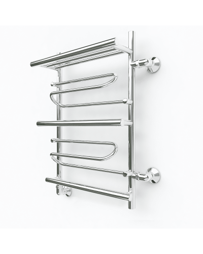 Водяной полотенцесушитель Эрато A43 1200х600 (с верхней полкой и правым боковым подключением)