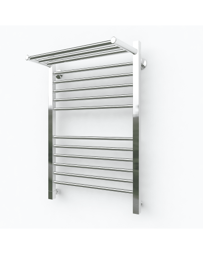 Водяной полотенцесушитель Эрато Квадрат 2 1000х400 (с верхней полкой)