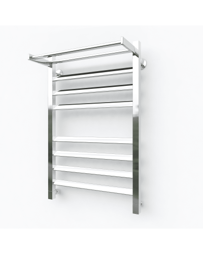 Водяной полотенцесушитель Эрато Квадрат 22 700х600 (с верхней полкой)