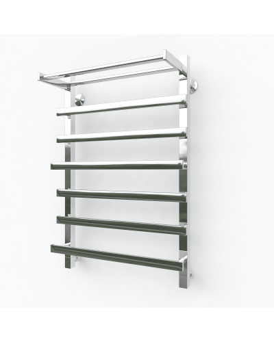 Водяной полотенцесушитель Эрато Квадрат 23 600х500 (с верхней полкой)