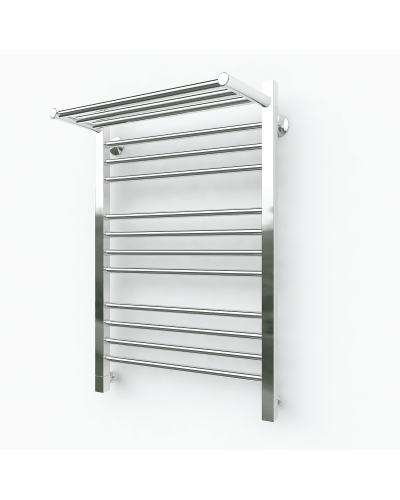 Водяной полотенцесушитель Эрато Квадрат 3 800х400 (с верхней полкой)