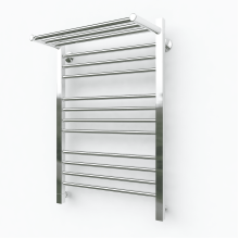 Водяной полотенцесушитель Эрато Квадрат 3 800х500 (с верхней полкой)