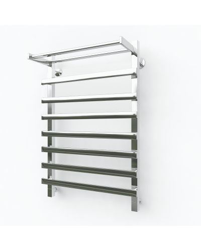 Водяной полотенцесушитель Эрато Квадрат 33 1000х400 (с верхней полкой)