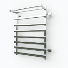 Водяной полотенцесушитель Эрато Квадрат 33 1200х400 (с верхней полкой и правым боковым подключением)