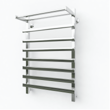 Водяной полотенцесушитель Эрато Квадрат 33 1200х600 (с верхней полкой)