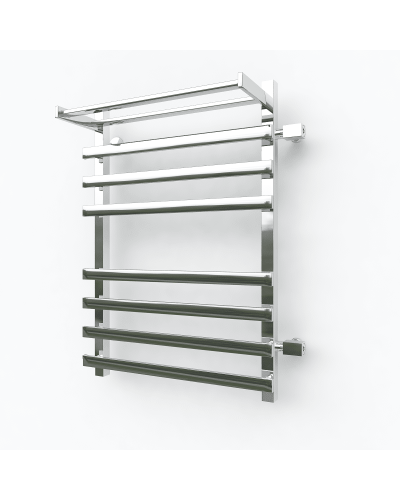 Водяной полотенцесушитель Эрато Квадрат NEXT 1 700х500 (с верхней полкой и правым боковым подключением)