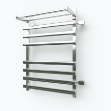 Водяной полотенцесушитель Эрато Квадрат NEXT 2 800х400 (с верхней полкой и правым боковым подключением)