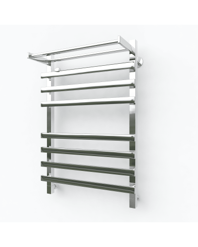 Водяной полотенцесушитель Эрато Квадрат NEXT 2 800х500 (с верхней полкой)