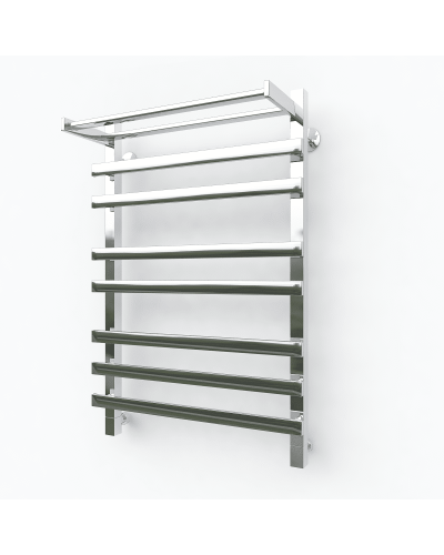 Водяной полотенцесушитель Эрато Квадрат NEXT 3 600х600 (с верхней полкой)