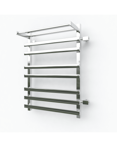 Водяной полотенцесушитель Эрато Квадрат NEXT 3 700х500 (с верхней полкой и правым боковым подключением)