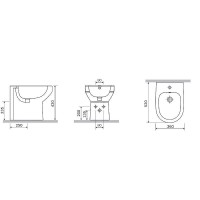 Биде AM.PM Spirit V2.0 C703111WH без крышки