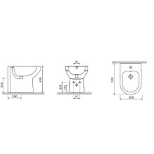 Биде AM.PM Spirit V2.0 C703111WH без крышки
