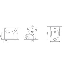 Биде AM.PM Spirit V2.0 C703111WH без крышки