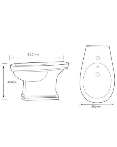 Биде Boheme Vogue 943 Белое