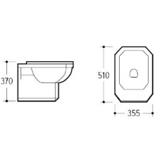 Биде Boheme Vogue 945 подвесное Белое