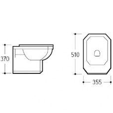 Биде Boheme Vogue 945 подвесное Белое