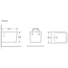 Биде Grossman GR-B4414 подвесное Белое