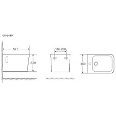 Биде Grossman GR-B4414 подвесное Белое