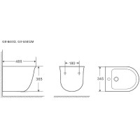 Биде Grossman GR-B4412 подвесное Белое