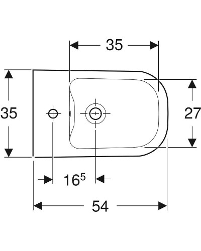 Биде Geberit Smyle 500.216.01.1 Белое