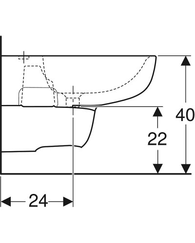 Биде Geberit Smyle 500.216.01.1 Белое