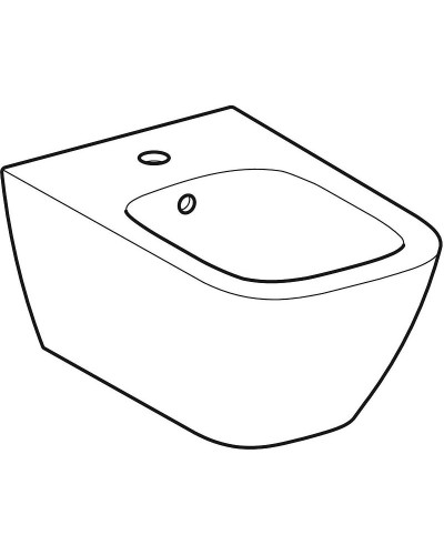 Биде Geberit Smyle Square 500.209.01.1 без крышки