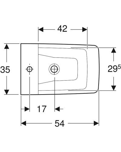 Биде Geberit Xeno 2 500.501.01.1 без крышки