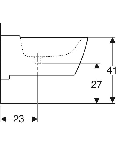 Биде Geberit Xeno 2 500.501.01.1 без крышки