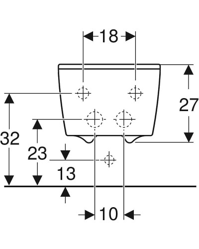 Биде Geberit Xeno 2 500.501.01.1 без крышки