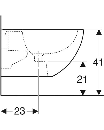 Биде Geberit Acanto 500.601.01.2 без крышки